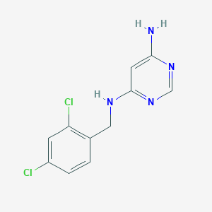 molecular formula C11H10Cl2N4 B1479374 N4-(2,4-dichlorobenzyl)pyrimidine-4,6-diamine CAS No. 2097967-20-7
