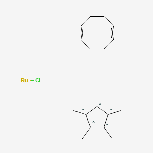 molecular formula C18H27ClRu B14793874 CID 85371172 