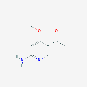 molecular formula C8H10N2O2 B14794007 1-(6-Amino-4-methoxypyridin-3-yl)ethanone 