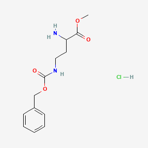 molecular formula C13H19ClN2O4 B14794016 Methyl 2-amino-4-(phenylmethoxycarbonylamino)butanoate;hydrochloride 