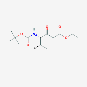 molecular formula C15H27NO5 B14794126 ethyl (4S,5S)-5-methyl-4-[(2-methylpropan-2-yl)oxycarbonylamino]-3-oxoheptanoate 