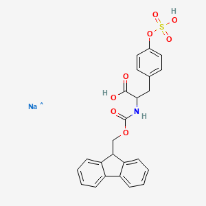 molecular formula C24H21NNaO8S B14794236 Fmoc-Tyr(SO3Na)-OH.H2O 