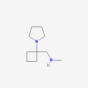 molecular formula C10H20N2 B1479425 N-methyl-1-(1-(pyrrolidin-1-yl)cyclobutyl)methanamine CAS No. 2090958-63-5