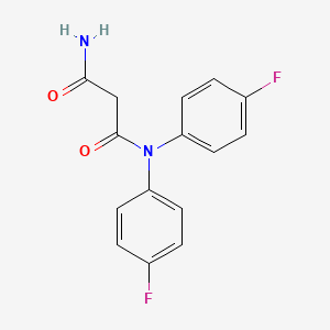 molecular formula C15H12F2N2O2 B14794265 N1,N1-Bis(4-fluorophenyl)malonamide 
