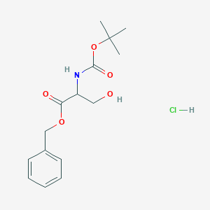 molecular formula C15H22ClNO5 B14794330 benzyl (2R)-2-amino-3-hydroxypropanoate,hydrochloride 