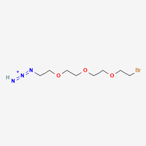 molecular formula C8H17BrN3O3+ B14794529 Azido-PEG3-Br 