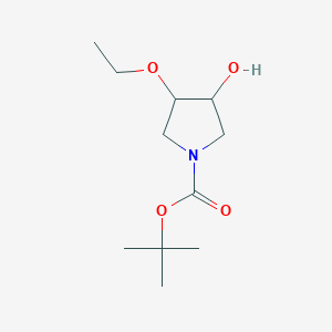molecular formula C11H21NO4 B14794704 tert-butyl (3S,4S)-3-ethoxy-4-hydroxy-pyrrolidine-1-carboxylate 