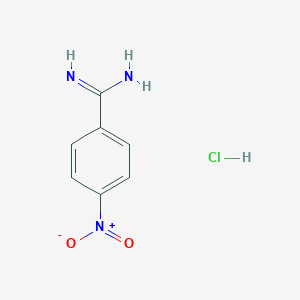 molecular formula C7H8ClN3O2 B014795 4-Nitrobenzamidine hydrochloride CAS No. 15723-90-7