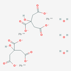 molecular formula C12H16O17Pb3 B147951 Lead(II) citrate trihydrate CAS No. 6107-83-1