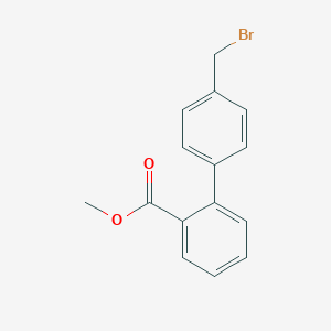 molecular formula C15H13BrO2 B147952 Methyl 2-[4-(bromomethyl)phenyl]benzoate CAS No. 133240-26-3