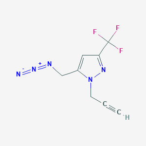 molecular formula C8H6F3N5 B1479531 5-(azidomethyl)-1-(prop-2-yn-1-yl)-3-(trifluoromethyl)-1H-pyrazole CAS No. 2098069-68-0