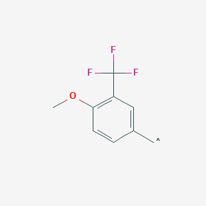 molecular formula C9H8F3O B14795321 4-Methoxy-3-(trifluoromethyl)benzyl 