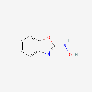 molecular formula C7H6N2O2 B14795401 N-(Benzo[d]oxazol-2-yl)hydroxylamine 