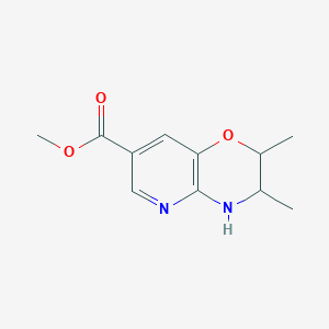 molecular formula C11H14N2O3 B14795425 Methyl (2S,3S)-2,3-dimethyl-3,4-dihydro-2H-pyrido[3,2-b][1,4]oxazine-7-carboxylate 
