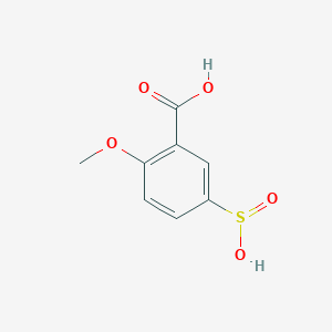 molecular formula C8H8O5S B14795494 2-Methoxy-5-sulfinobenzoic acid 