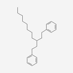 molecular formula C25H36 B14795547 Undecane, 3-phenethyl-1-phenyl- CAS No. 7225-70-9