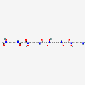 molecular formula C34H64N8O11 B14795603 Deferoxamine mesilate impurity J [EP impurity] CAS No. 1623757-38-9
