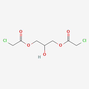 molecular formula C7H10Cl2O5 B14795675 Acetic acid, chloro-, 2-hydroxy-1,3-propanediyl ester CAS No. 7250-48-8