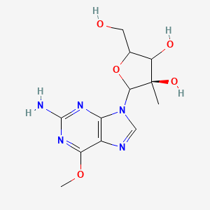 molecular formula C12H17N5O5 B14795699 Guanosine, 2'-C-methyl-6-O-methyl- 