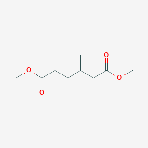 molecular formula C10H18O4 B14795790 Hexanedioic acid, 3,4-dimethyl-, dimethyl ester, meso- 
