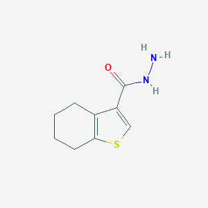 molecular formula C9H12N2OS B147958 4,5,6,7-Tetrahydro-1-benzothiophene-3-carbohydrazide CAS No. 135840-47-0