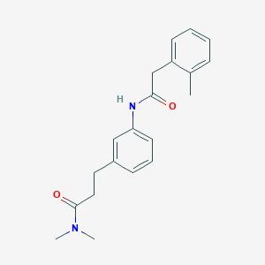 molecular formula C20H24N2O2 B14796003 N,N-dimethyl-3-(3-{[(2-methylphenyl)acetyl]amino}phenyl)propanamide 