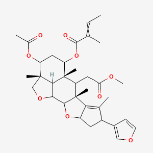 molecular formula C34H44O9 B14796022 Margosan-O; Azadriactin 