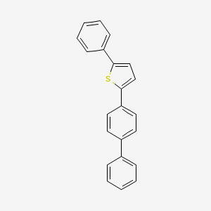 molecular formula C22H16S B14796058 2-Biphenyl-4-yl-5-phenyl-thiophene 