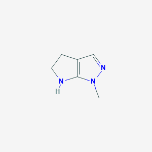 molecular formula C6H9N3 B14796078 Pyrrolo[2,3-c]pyrazole, 1,4,5,6-tetrahydro-1-methyl- 