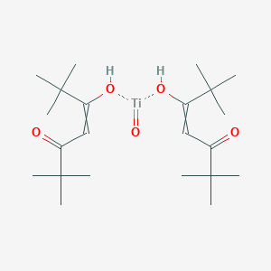 molecular formula C22H40O5Ti B14796144 Titanium oxide bis(tetramethylheptanedionate) 