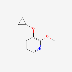 molecular formula C9H11NO2 B14796180 3-Cyclopropoxy-2-methoxypyridine 