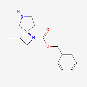 molecular formula C15H20N2O2 B14796224 benzyl (4R)-3-methyl-1,7-diazaspiro[3.4]octane-1-carboxylate 