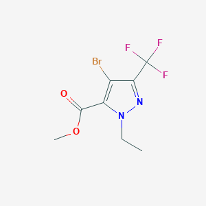 molecular formula C8H8BrF3N2O2 B1479647 methyl 4-bromo-1-ethyl-3-(trifluoromethyl)-1H-pyrazole-5-carboxylate CAS No. 2098074-05-4