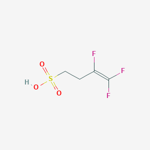 molecular formula C4H5F3O3S B14796475 3,4,4-Trifluoro-3-butene-1-sulfonic acid CAS No. 851223-33-1