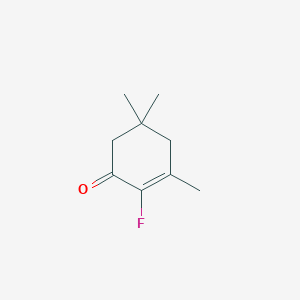 molecular formula C9H13FO B147965 2-Fluoro-3,5,5-trimethylcyclohex-2-en-1-one CAS No. 132999-31-6