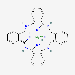 molecular formula C32H26MgN8 B14796572 Magnesium;2,11,20,29,37,39-hexaza-38,40-diazanidanonacyclo[28.6.1.13,10.112,19.121,28.04,9.013,18.022,27.031,36]tetraconta-1(36),3,5,7,9,12,14,16,21,23,25,27,32,34-tetradecaene 
