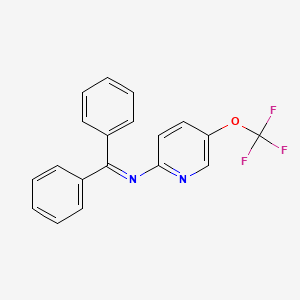 molecular formula C19H13F3N2O B14796648 Benzhydrylidene-(5-trifluoromethoxy-pyridin-2-yl)-amine 