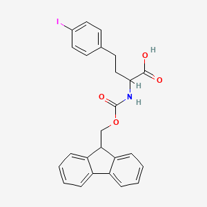 molecular formula C25H22INO4 B14796789 2-(9H-fluoren-9-ylmethoxycarbonylamino)-4-(4-iodophenyl)butanoic acid 