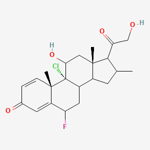 molecular formula C22H28ClFO4 B14796811 Clorcortelone 