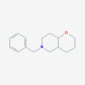 molecular formula C15H21NO B14796967 rel-(4aR,8aS)-Octahydro-6-(phenylmethyl)-2H-pyrano[3,2-c]pyridine 