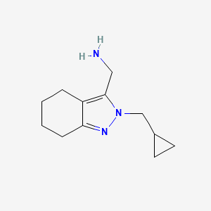molecular formula C12H19N3 B1479698 (2-(cyclopropylmethyl)-4,5,6,7-tetrahydro-2H-indazol-3-yl)methanamine CAS No. 2098131-66-7