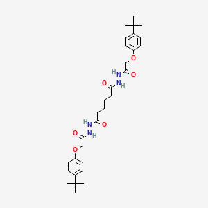 molecular formula C30H42N4O6 B14797021 N'~1~,N'~6~-bis[(4-tert-butylphenoxy)acetyl]hexanedihydrazide 