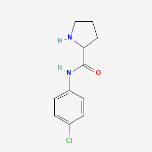 molecular formula C11H13ClN2O B14797050 N-(4-chlorophenyl)prolinamide 