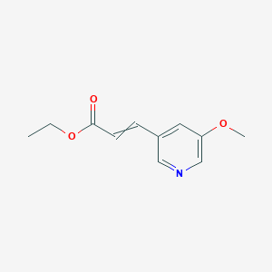 molecular formula C11H13NO3 B14797063 Ethyl 3-(5-methoxypyridin-3-yl)prop-2-enoate 