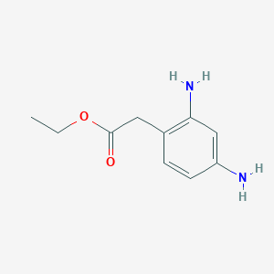 molecular formula C10H14N2O2 B14797114 Ethyl 2-(2,4-diaminophenyl)acetate 