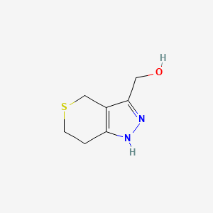 molecular formula C7H10N2OS B1479712 (2,4,6,7-Tetrahydrothiopyrano[4,3-c]pyrazol-3-yl)methanol CAS No. 2092532-81-3