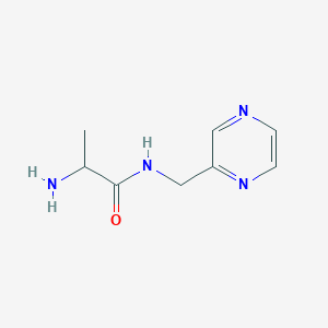 molecular formula C8H12N4O B14797137 Propanamide, 2-amino-N-(2-pyrazinylmethyl)- CAS No. 1706806-24-7