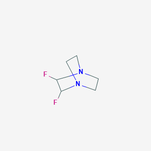 molecular formula C6H10F2N2 B14797143 2,3-Difluoro-1,4-diazabicyclo[2.2.2]octane 