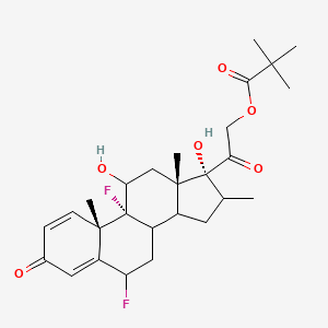 molecular formula C27H36F2O6 B14797265 Flumethasone 21-pivalate; Flumethasone pivalate; Locacorten; Locorten; Lorinden; Losalen 