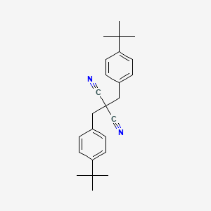 molecular formula C25H30N2 B14797317 2,2-Bis(4-(tert-butyl)benzyl)malononitrile 